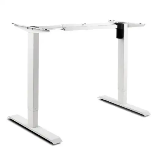 Three-section Cylindrical legs Standing Up Dual Motor Electric Standing Desk Frame Adjustable office desk