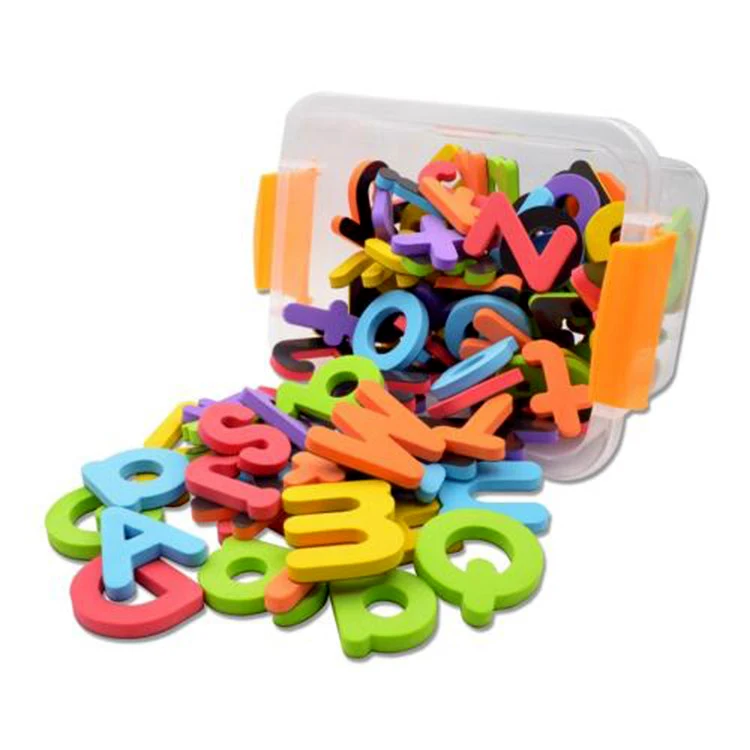 2024 Custom Educational Refrigerator Toys Early Magnetic EVA Foam Alphabet set for Kids