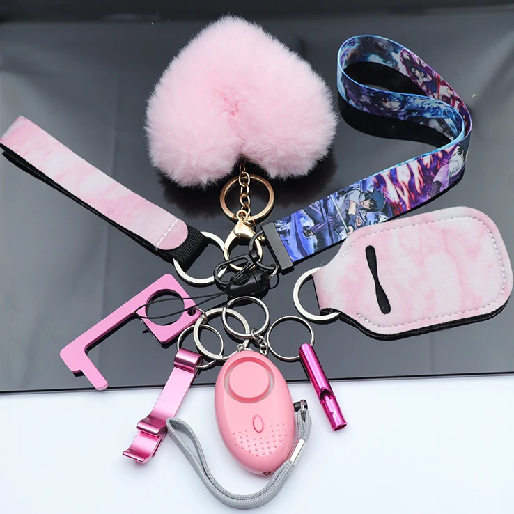 Verified defece keychain manufacturer wholesale defence keychain set color customizable self defence keychain