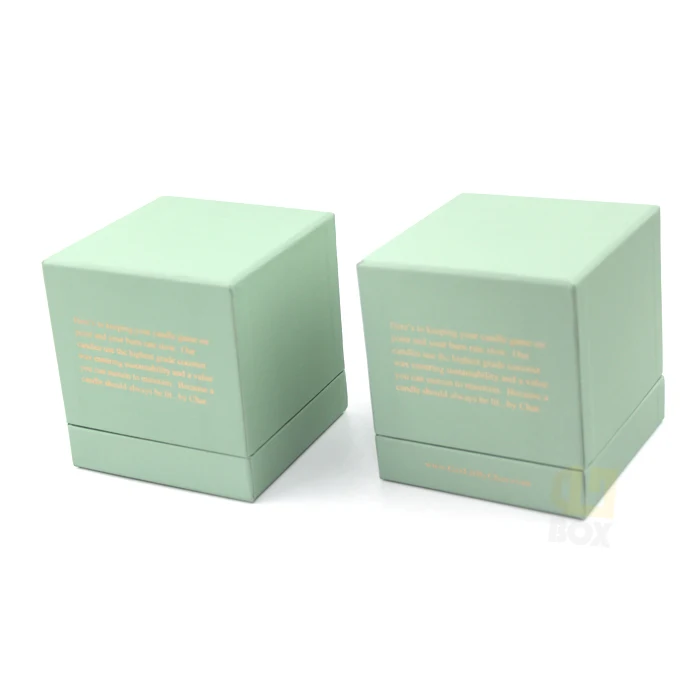 Recycled Free Design Luxury Candle Jar Packaging Boxes Embossed Custom Logo Paper Candle Package Box
