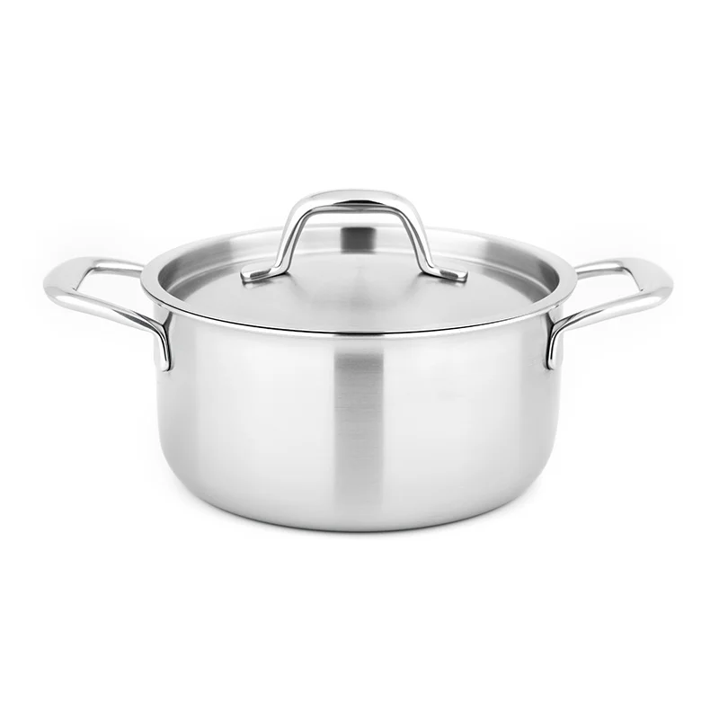 Good supplier 304 stainless steel open fire casserole stockpot cooking pot