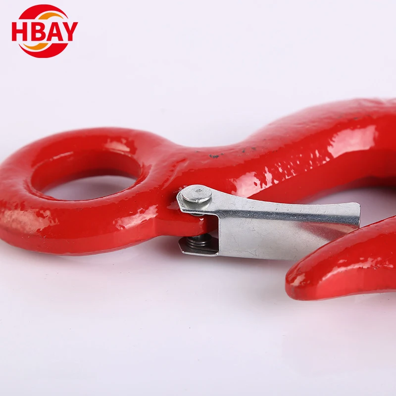 Rigging manufactured lifting 320a lifting eye hoist hook with safety latch
