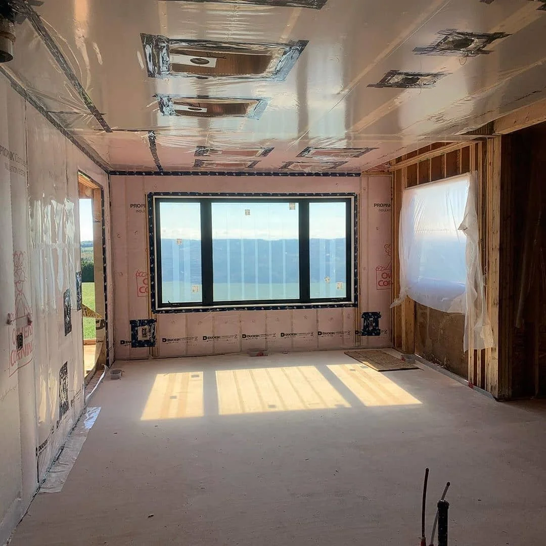 Sealing And Seaming Polyethylene Vapor Barrier Sealing Tuck Tape Blue