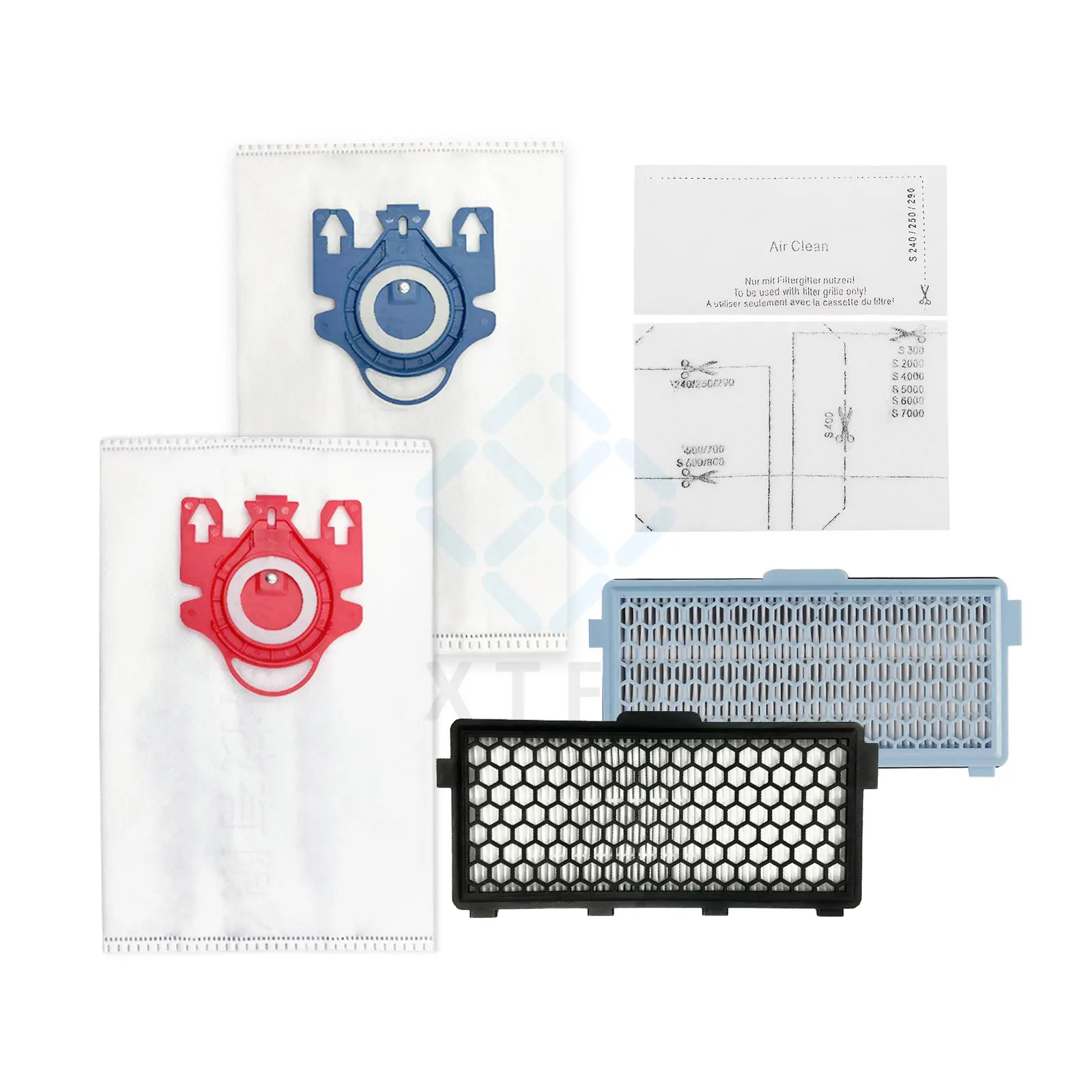 Suitable for Miele 3DFJMCpleteCC2 3.5L vacuum cleaner set vacuum cleaner filter bag 4-layer thickness air filter replacement