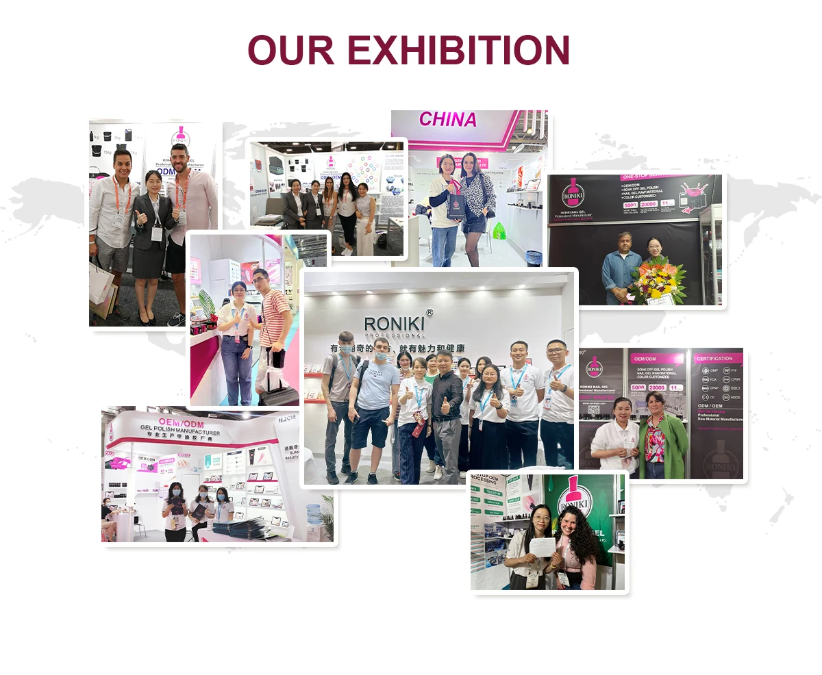 RONIKI Free sample wholesales hard gel polygels nail kit liquid poly gel with uv lamp