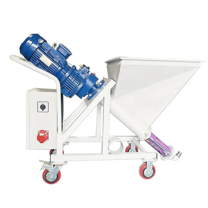Diesel Motor Cement Mortar Sprayer Spraying Machine With Mixer