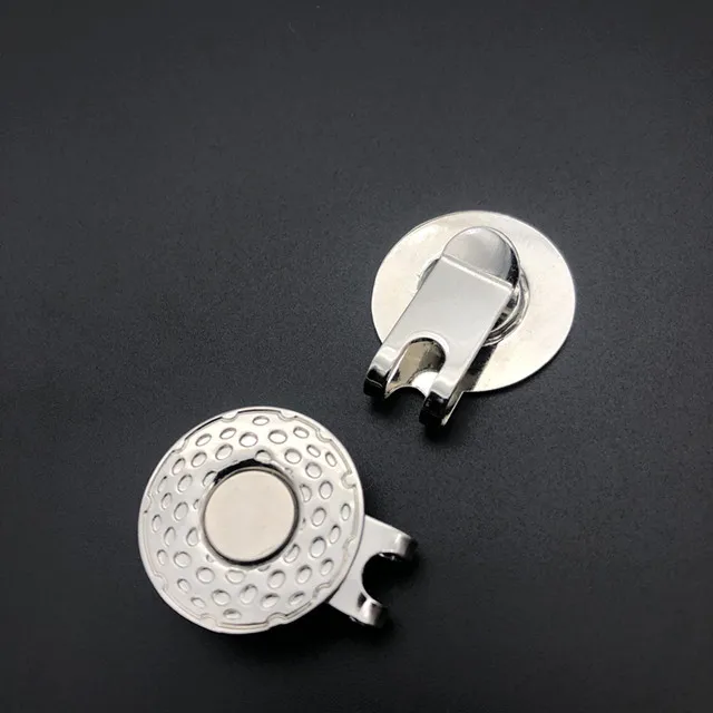 Ready to Ship Golf Accessaries Blank Big  Magnetic Metal Golf Ball Holder Clips