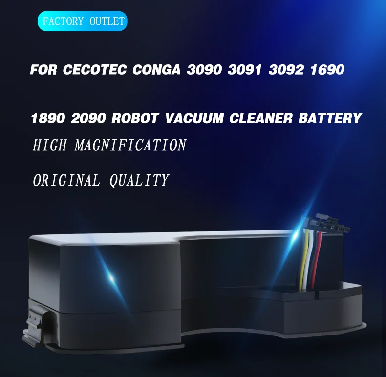 14.4V 3500mAh battery robot vacuum cleaner lithium-ion battery FOR CECOTEC CONGA 3090 3091 3092 1690 1890 2090 2290