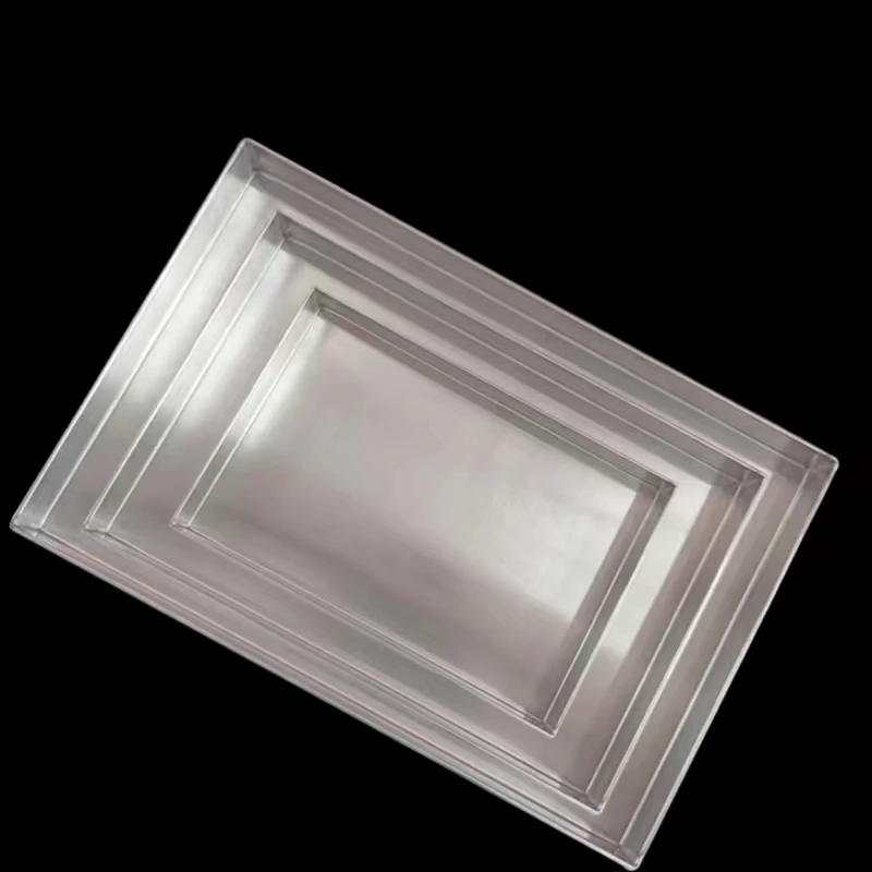 Customizable aluminum tray 304 stainless steel right angle welding manual tray baking tray for food baking