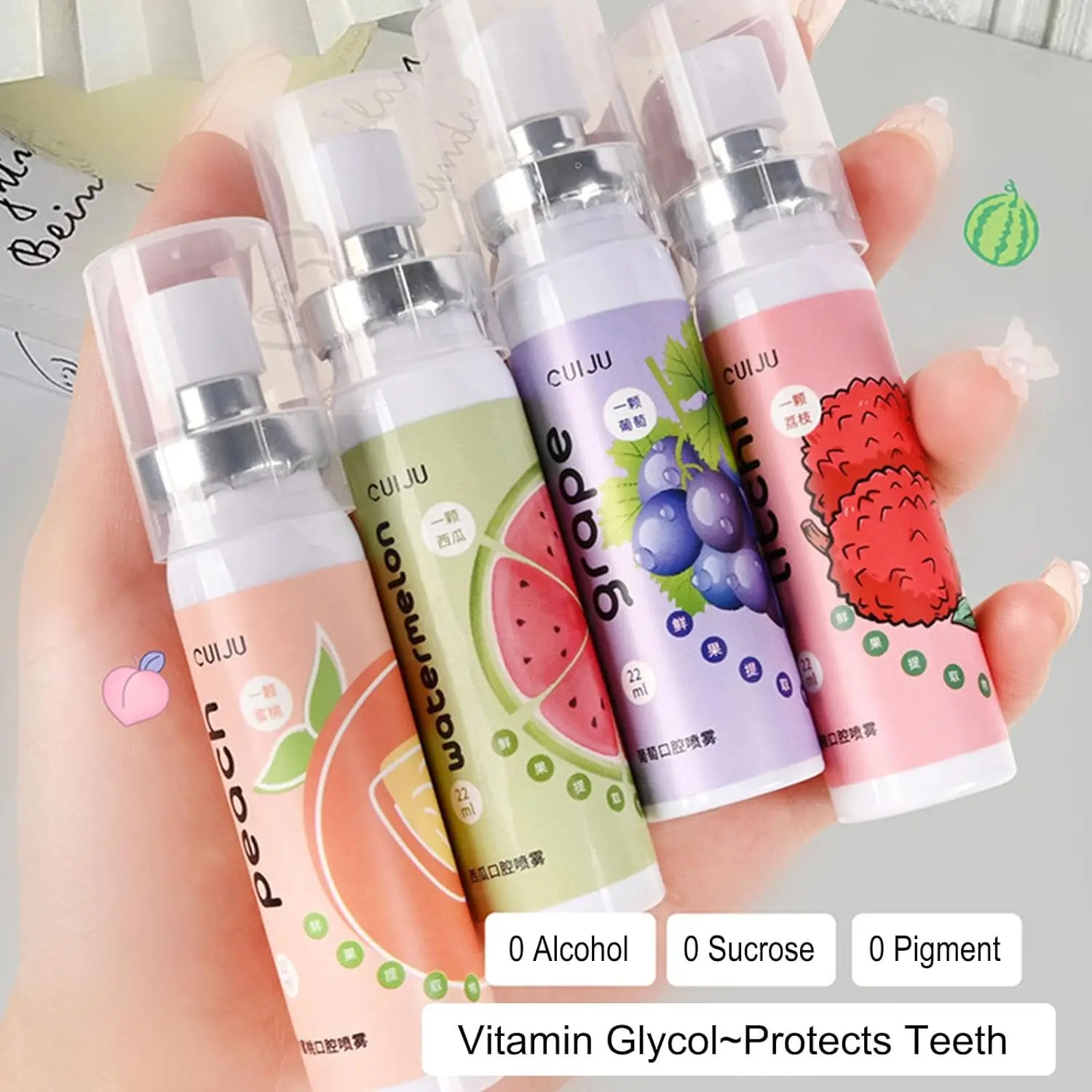 Portable Refreshing  Natural Breath Freshener Spray Fresh Fruit Fruit Oral Breath Spray