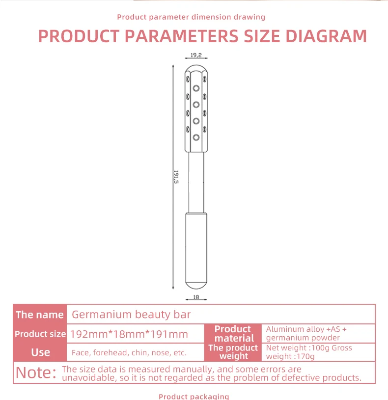 Yingshang dropshipping face slimming roller Wrinkle removal relaxation beauty and personal care products germanium beauty roller