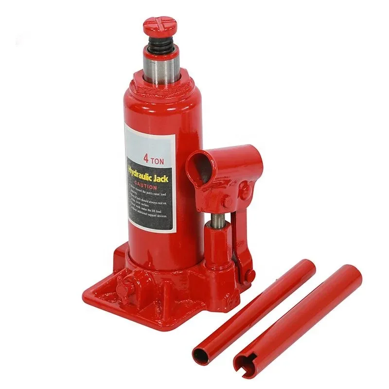 Portable 4 Ton Capacity Car Auto Vehicle Repair Tools Big Red Hydraulic Welded Bottle Jack