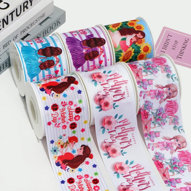 Grosgrain Ribbon 75mm For DIY Wedding Gift Crafts Accessories