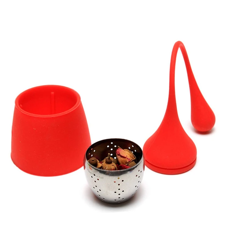 
Charming unique design tea infuser kitchen gadgets tools porcelain tea ball infuser fashionable silicone tea strainer 