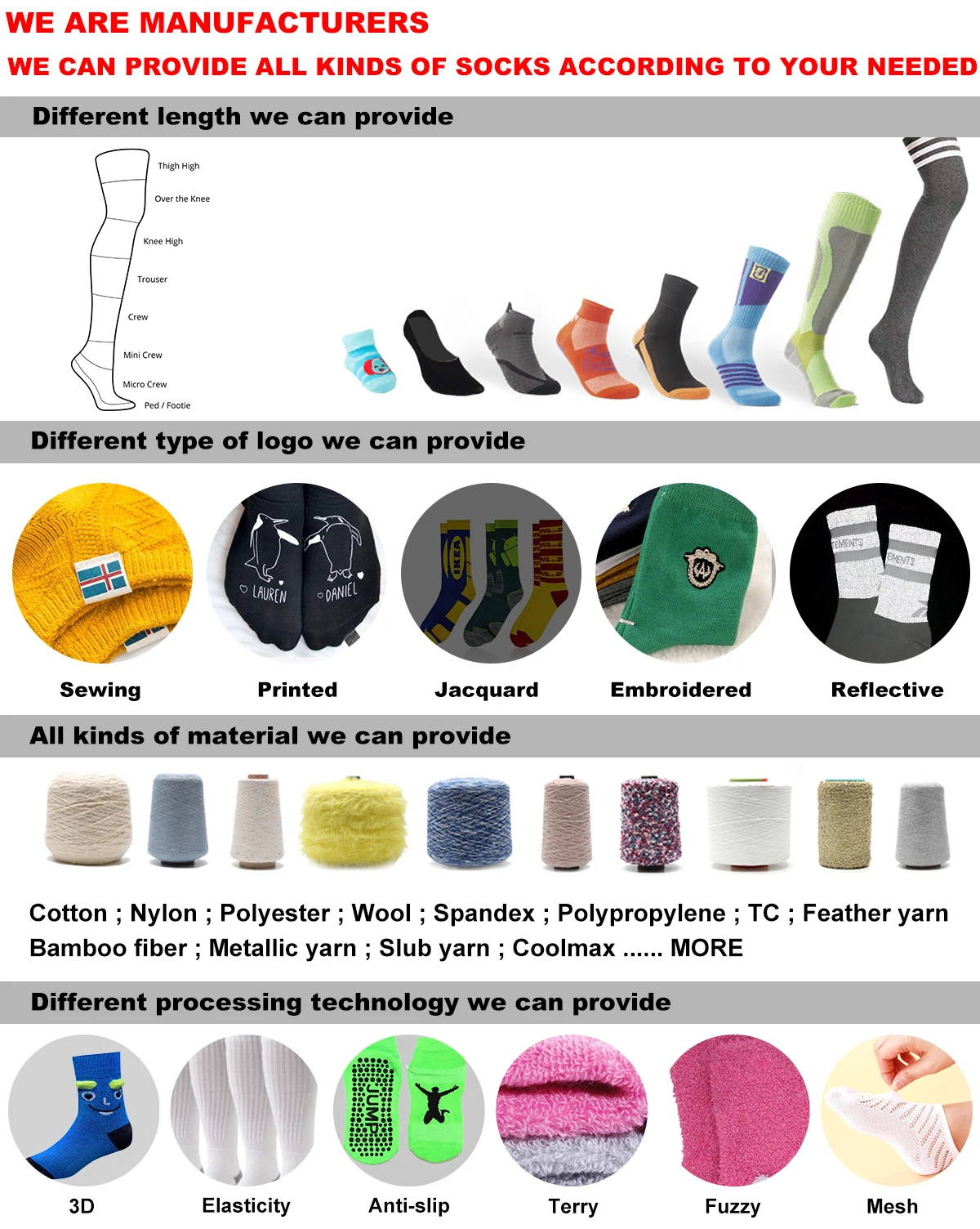 JD- M096 water resistant socks socks waterproof