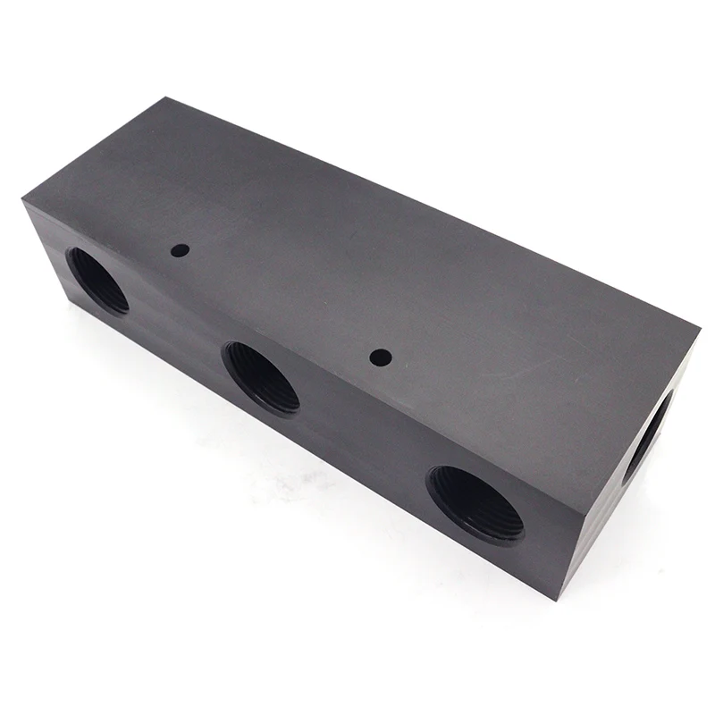 Fast prototype CNC milling Pneumatic Air Flow Plastic PP PE POM Nylon ABS custom Manifold Block
