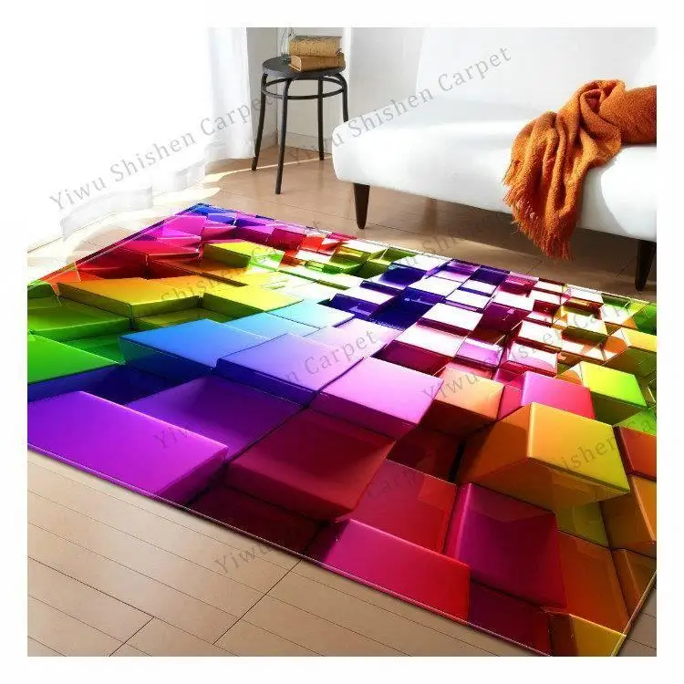 Bedroom Kids Room mat 3d Flannel Floor Carpet Rug