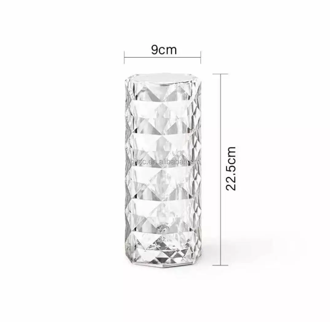 hot selling new release crystal table lamp with remote control rechargeable