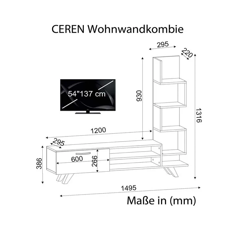 Modern TV ark minimalist INS wind small family sitting room household custom cabinet