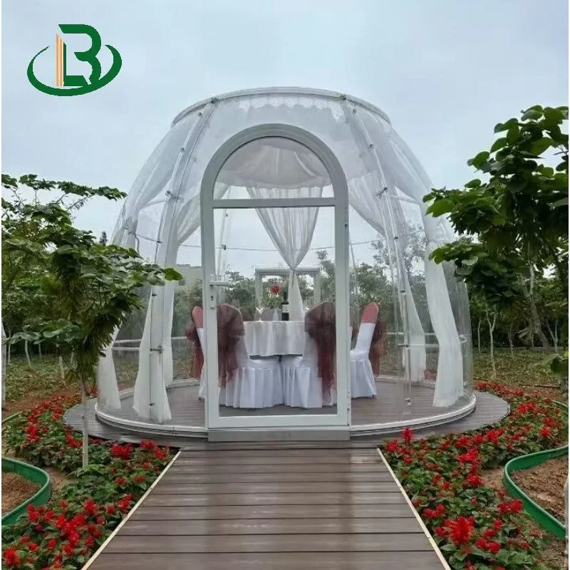 Transparent luxury outdoor bubble room foldable Prefabricated star room outdoor polycarbonate sheet room with skylights