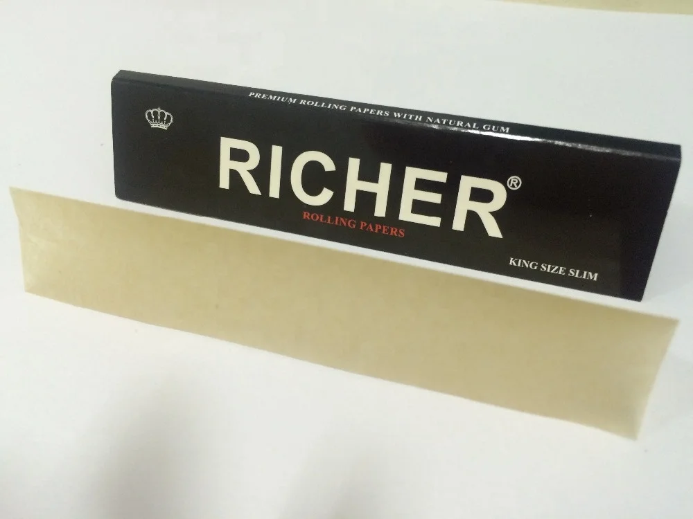 King Size Slim Unbleached 14gsm Hemp Smoking Paper