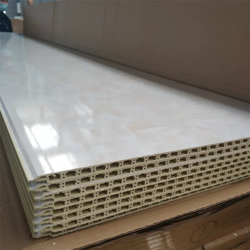 PVC plastic gusset ceiling v-seam stone plastic ceiling integrated wall panel bamboo wood fiber wainscot decorative panel custom