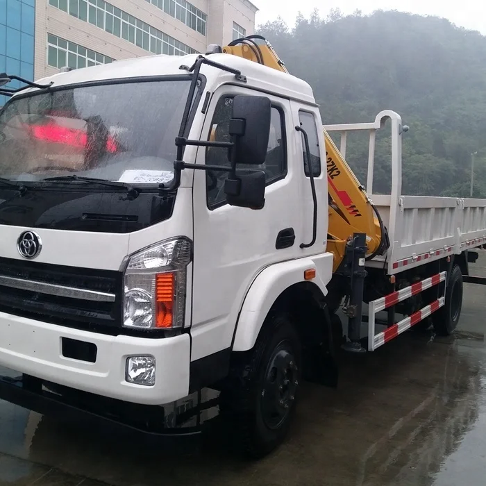 More Than 10 Years Production Experience Cargo Truck 10tons Straight Mounted Crane Truck