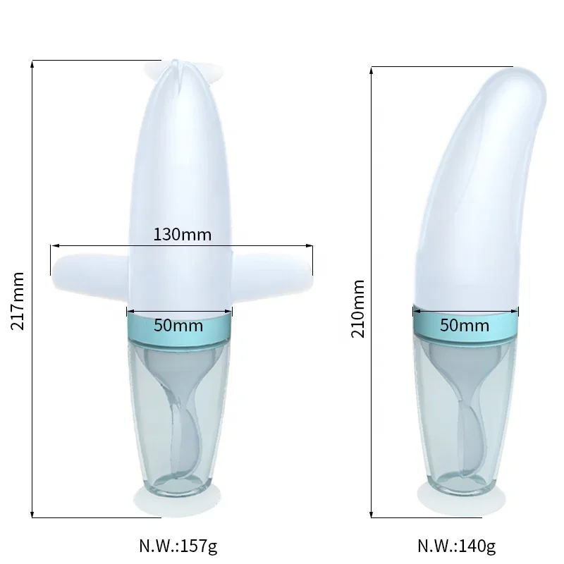 New Arrival Biberons Portable Wholesale Biberones Bebe Silicone Baby Feeder Spoon Feeding Bottle