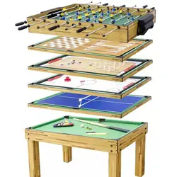 10  in 1 indoor Wooden Football Table Game Best Tabletop Children Wooden Football Table Game