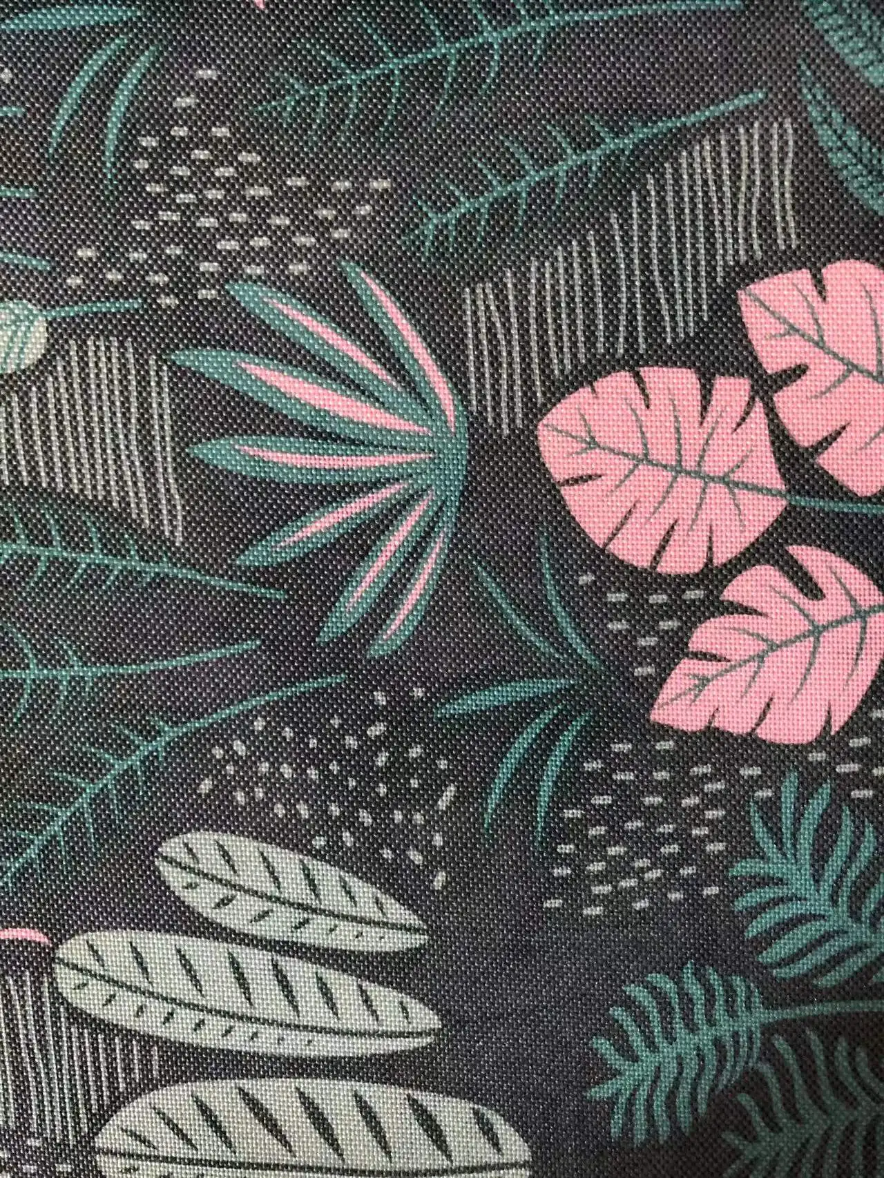 600 polyester oxford print fabric with PE coated for bags