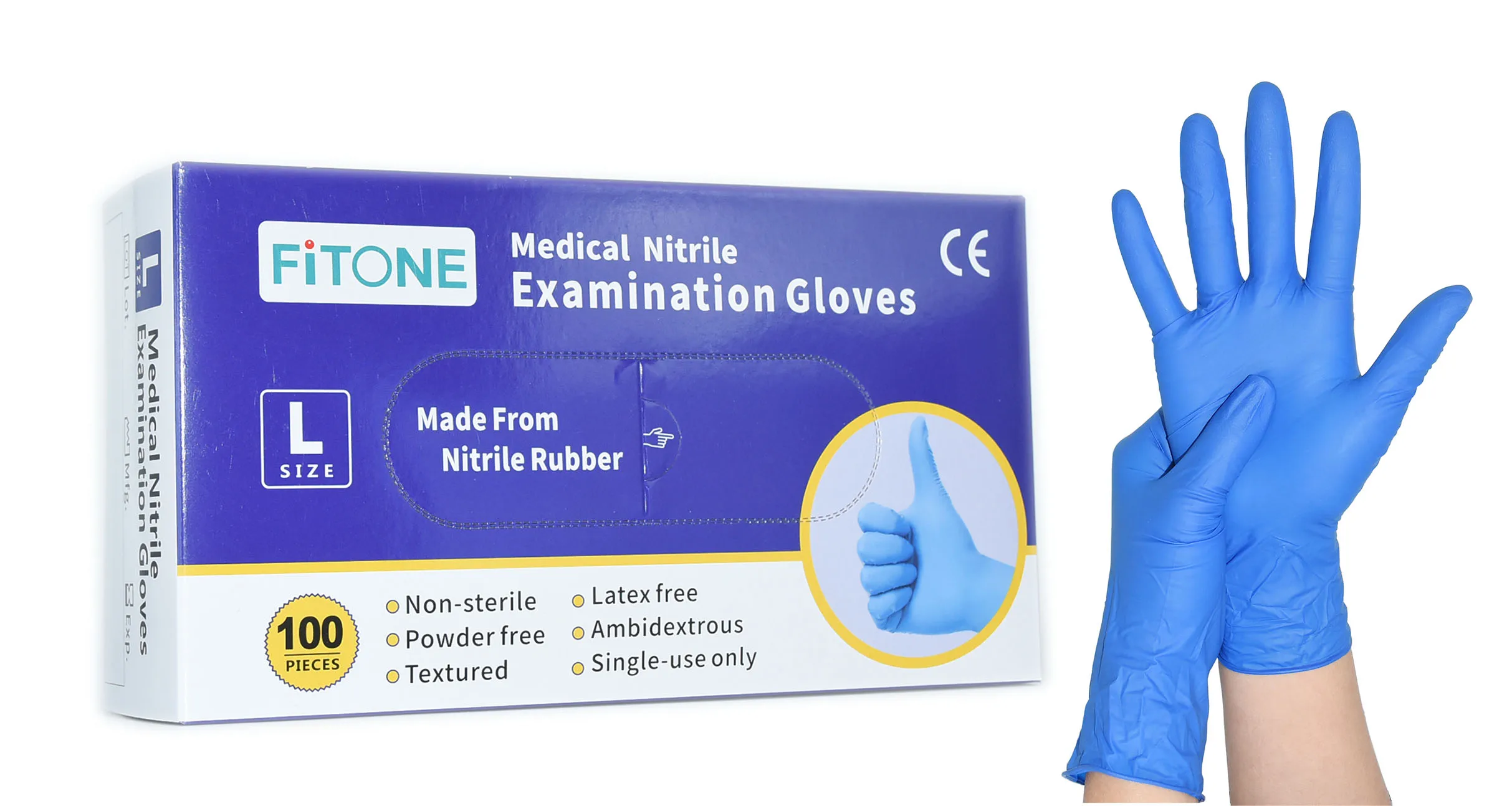 2022 Medical Consumables Nitirle Medical Examin Wholesale Blue Touchscreen Manufacturing Equipment Guantes De Nitrilo Nitrile Gl