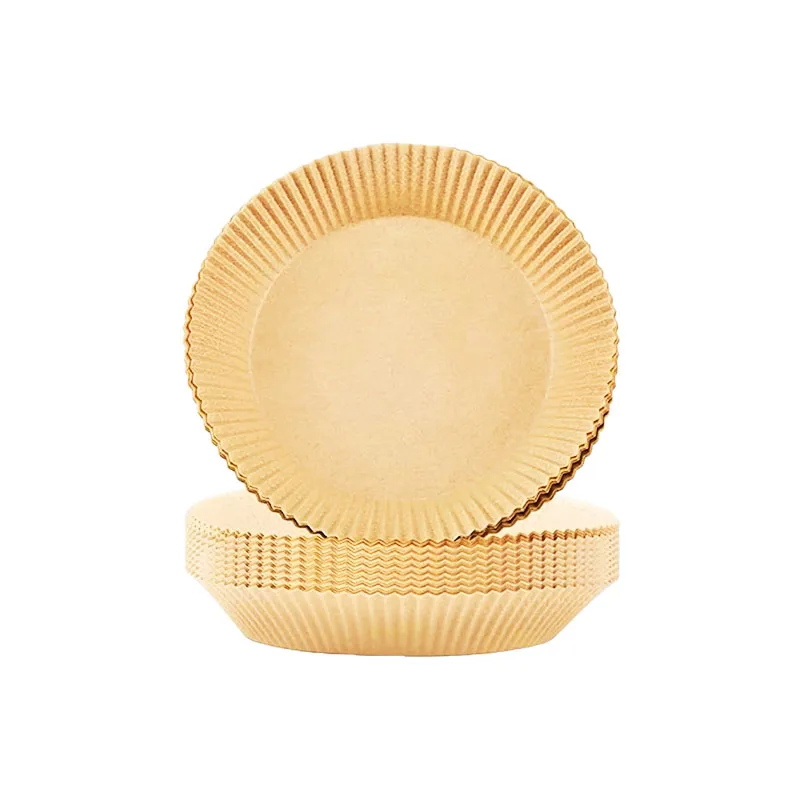 Perfect Circle 9 Inch Parchment Heat Resistant Silicone Coated Steaming Waterproof Baking Dim Sum Wax Paper For Air Fryer
