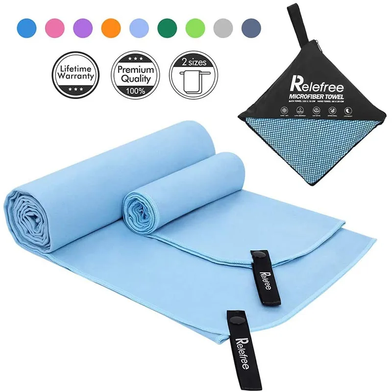 80% полиэстер 20% полиамид микрофибра спортивное полотенце банное полотенце пляжное полотенце