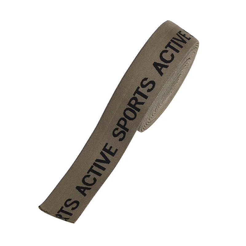Wholesale Price Custom private label band underwear jacquard elastic band nylon webbing waistband for clothing