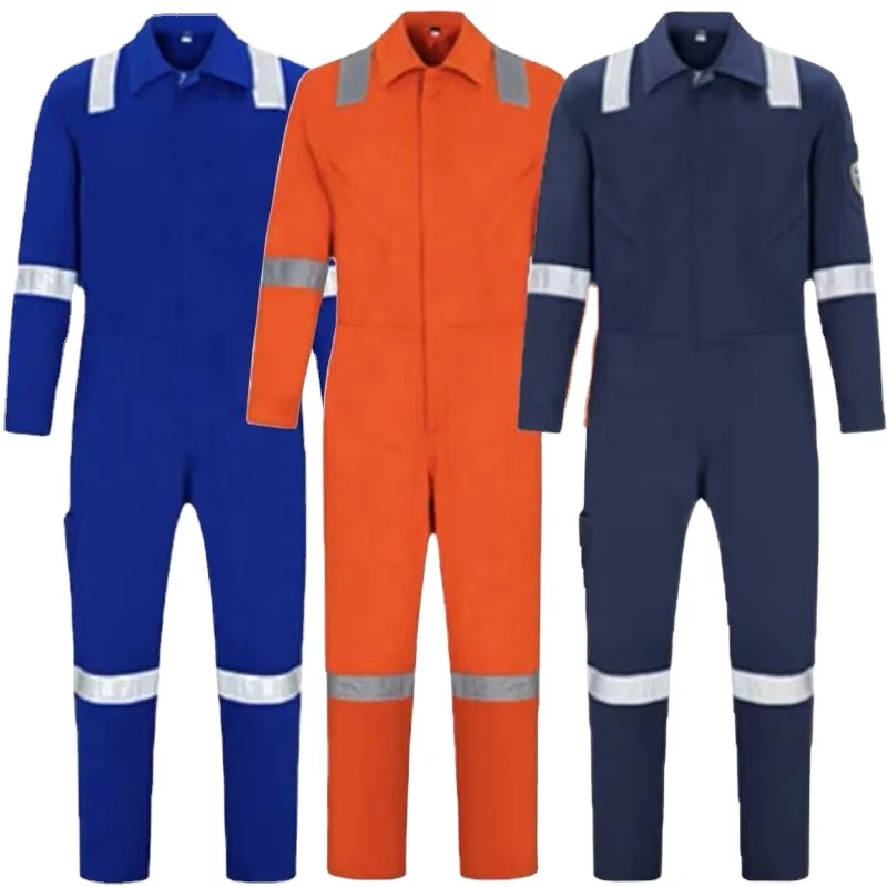 Factory Direct Cotton Safety Clothing Flame Retardant Work Wear Coverall Uniform PP PE Material Wholesale