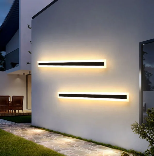 Modern linear washing background villa garden wall light Outdoor waterproof IP67 led wall lamp