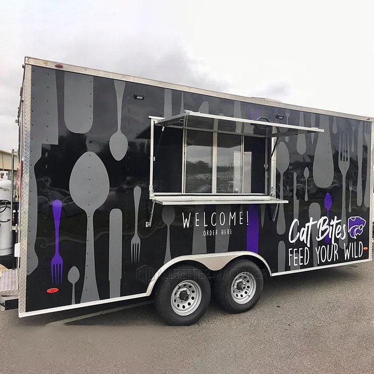 Mobile Catering Caravan Coffee Van Beer Bar Car Ice Cream Truck Burger Food Cart Cheap Mobile Food Truck BBQ Food Trailer