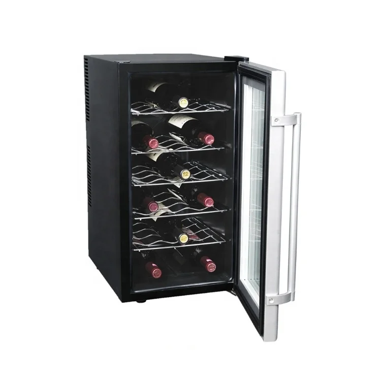 Candor Custom Thermoelectric Refrigerator 18 Bottles Candor Wine Cooler Small CW-52AB
