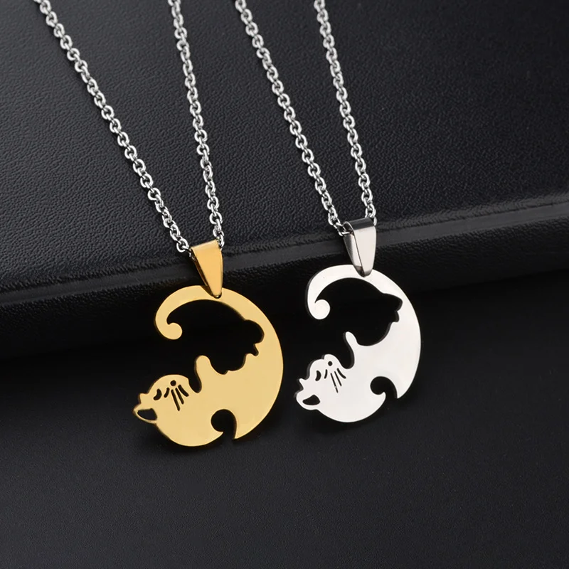 Europe and the United States fashion heart shaped pendant necklace Tanabata Festival gift necklace manufacturers direct sales
