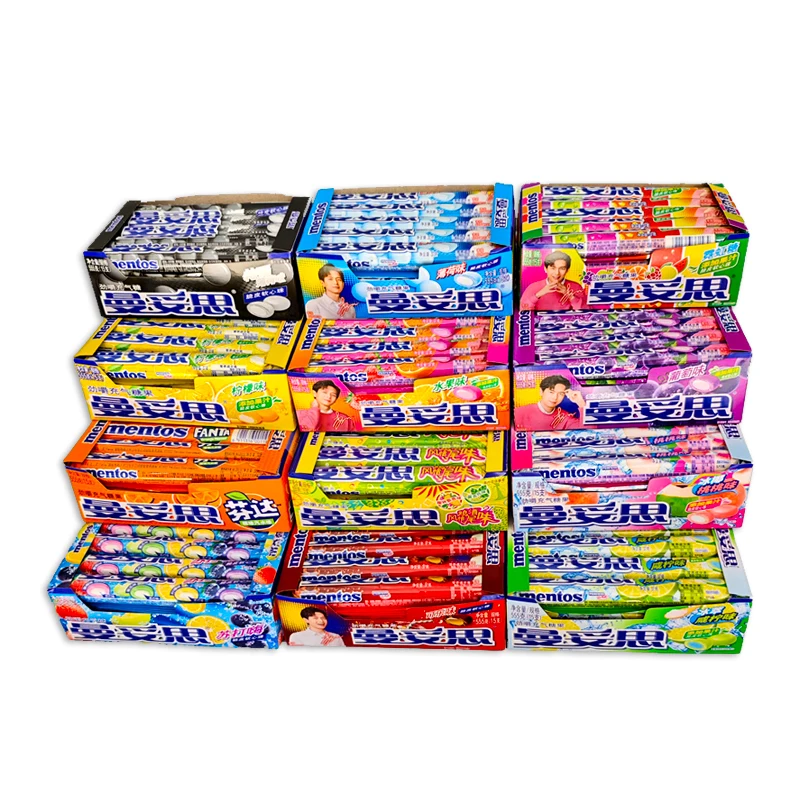 Лидер продаж Mentos конфеты различные фруктовые ароматизированные Надувные Конфеты экзотические