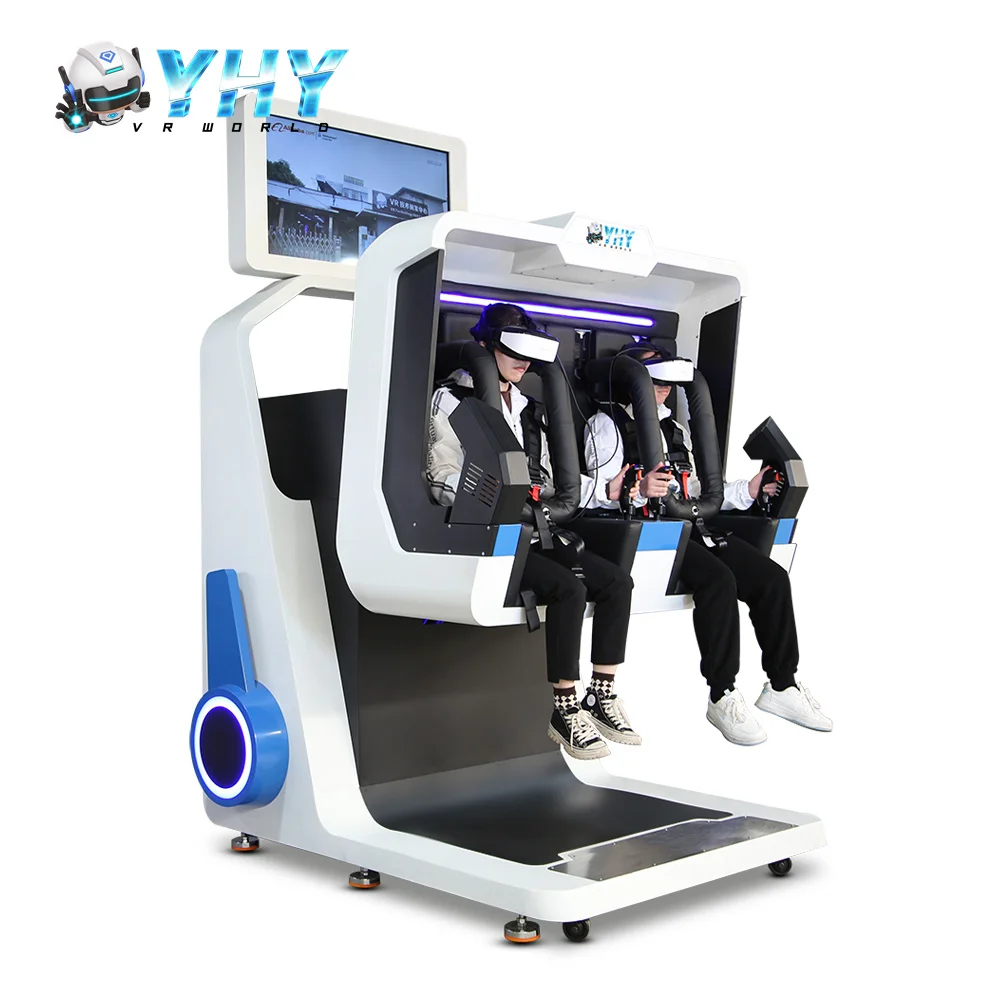 YHY 360 Degree Rotation 5KW Motor virtual reality roller coaster 2 players game machine vr 360 two seats