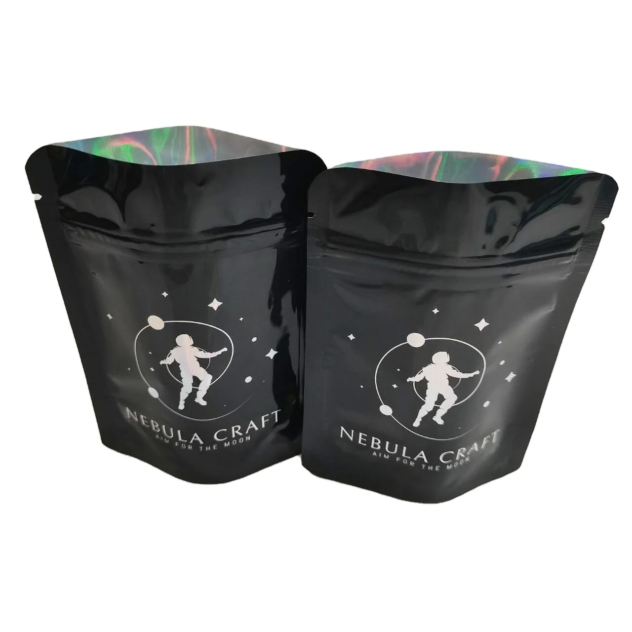 Laminated material stand up food plastic bag with own logo Stand up zipper snack pouch digital printing bag