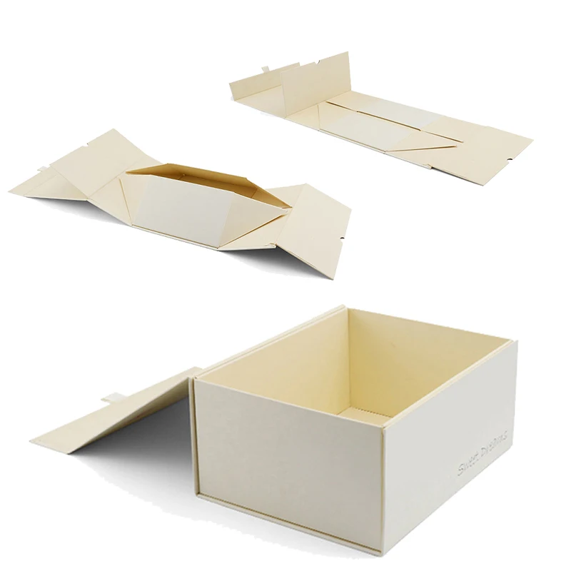 Luxury White Magnetic Buckle Cardboard Paper Packaging Cosmetic Perfume Bottle Set Gift Box