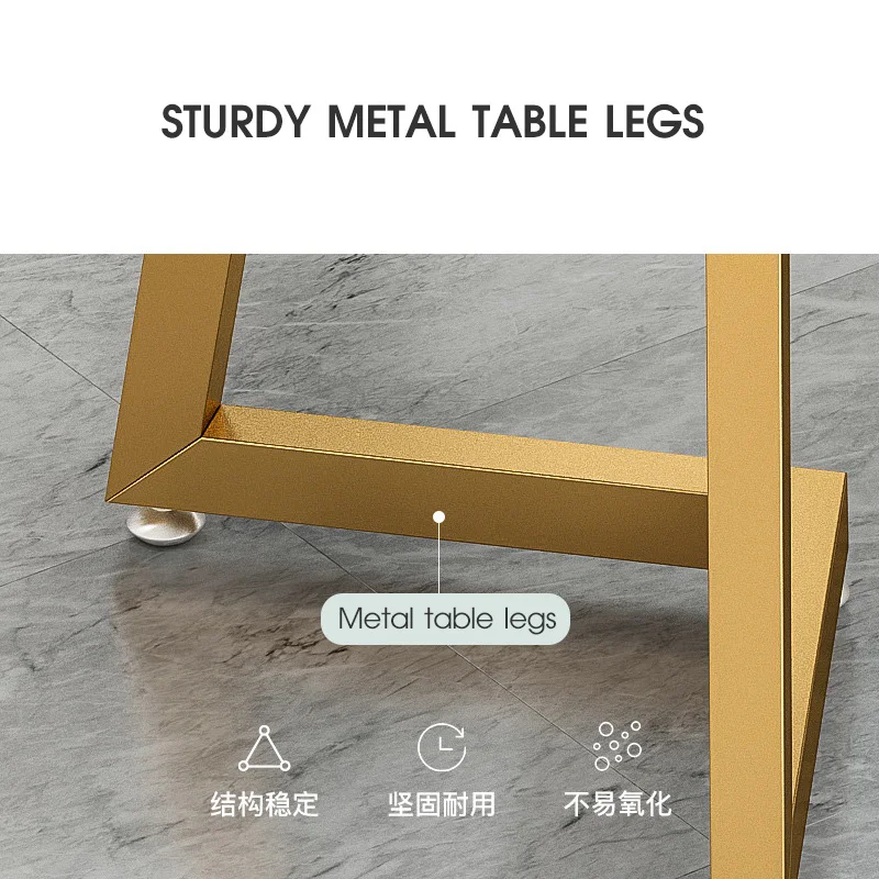 Multifunctional small apartment steel wood dining table dinner table for modern dining table