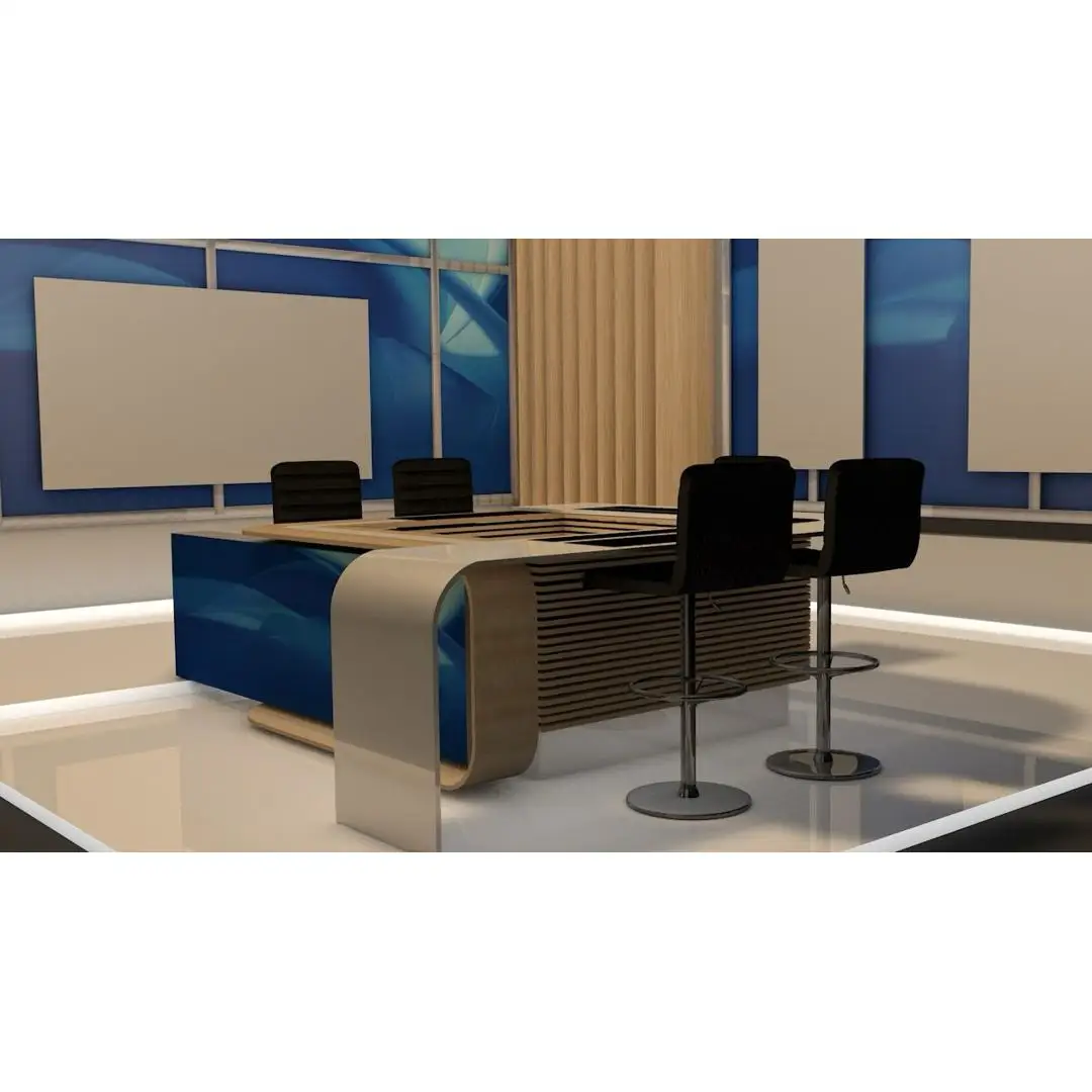 Stylish and Functional Furniture for TV News Rooms - Broadcast Studio Desk