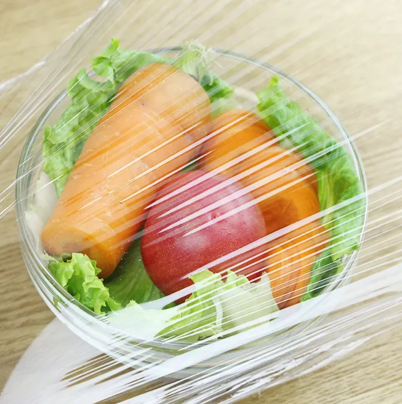 Professional Factory Price Fresh Food Storage  Stretch Wrap  Household Packaging Plastic PVC Cling Film