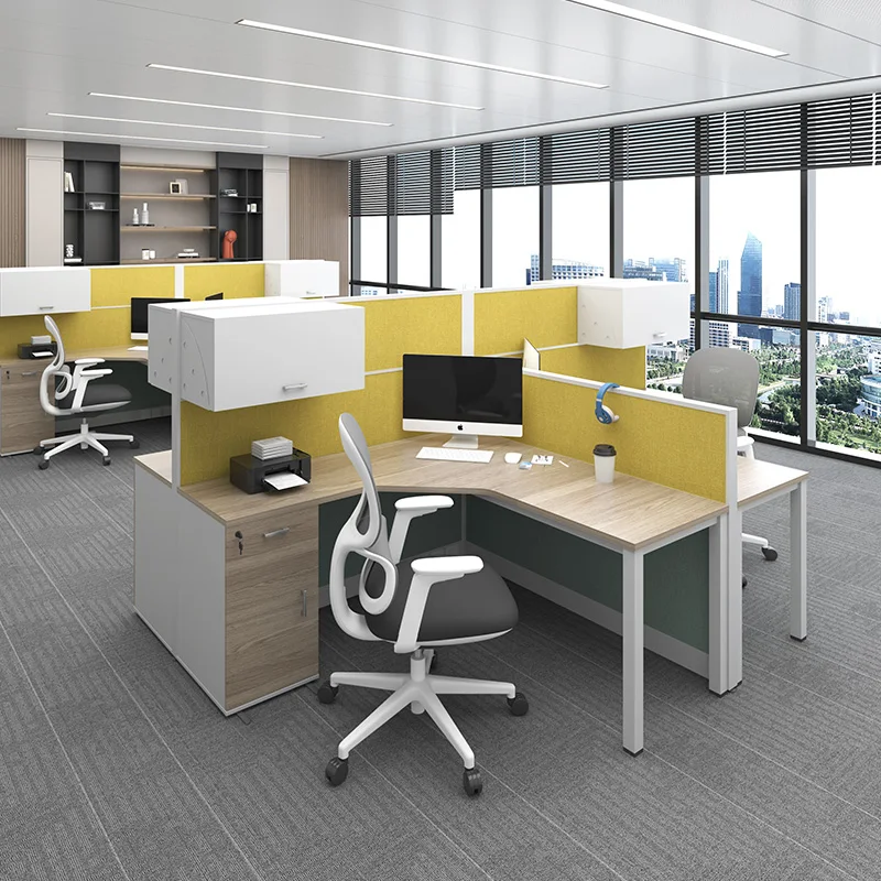 Meetco Modern Modular office furniture Workstation 2,3,4, Seater People office partitions table cubicle workstation