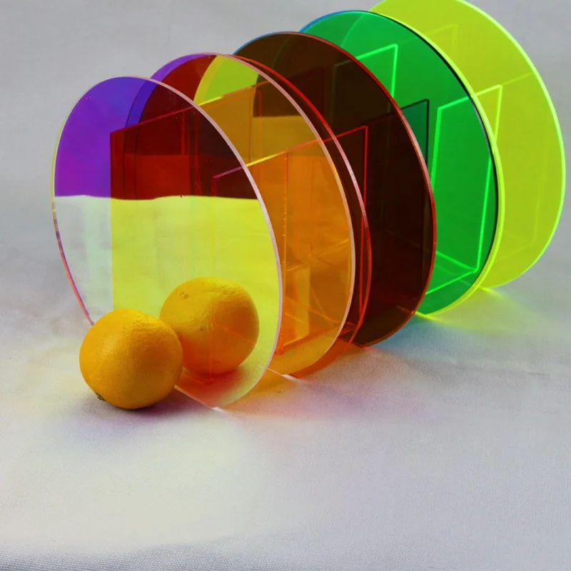 Color acrylic vases, transparent vases in geometric modeling, tabletop decoration mirror flower arranger