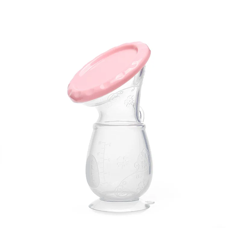 Portable Breast Pump Manual Silicone Breast Pump Spill-Resistant Breast Milk Pump For Mom Popular