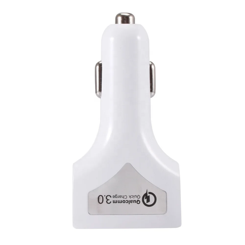 Portable 35W Car Fast Charger Qc3.0 Car Mobile Phone PD Power Adapter 3 Port Car USB Charger for iPhone Samsung Huawei Tablet